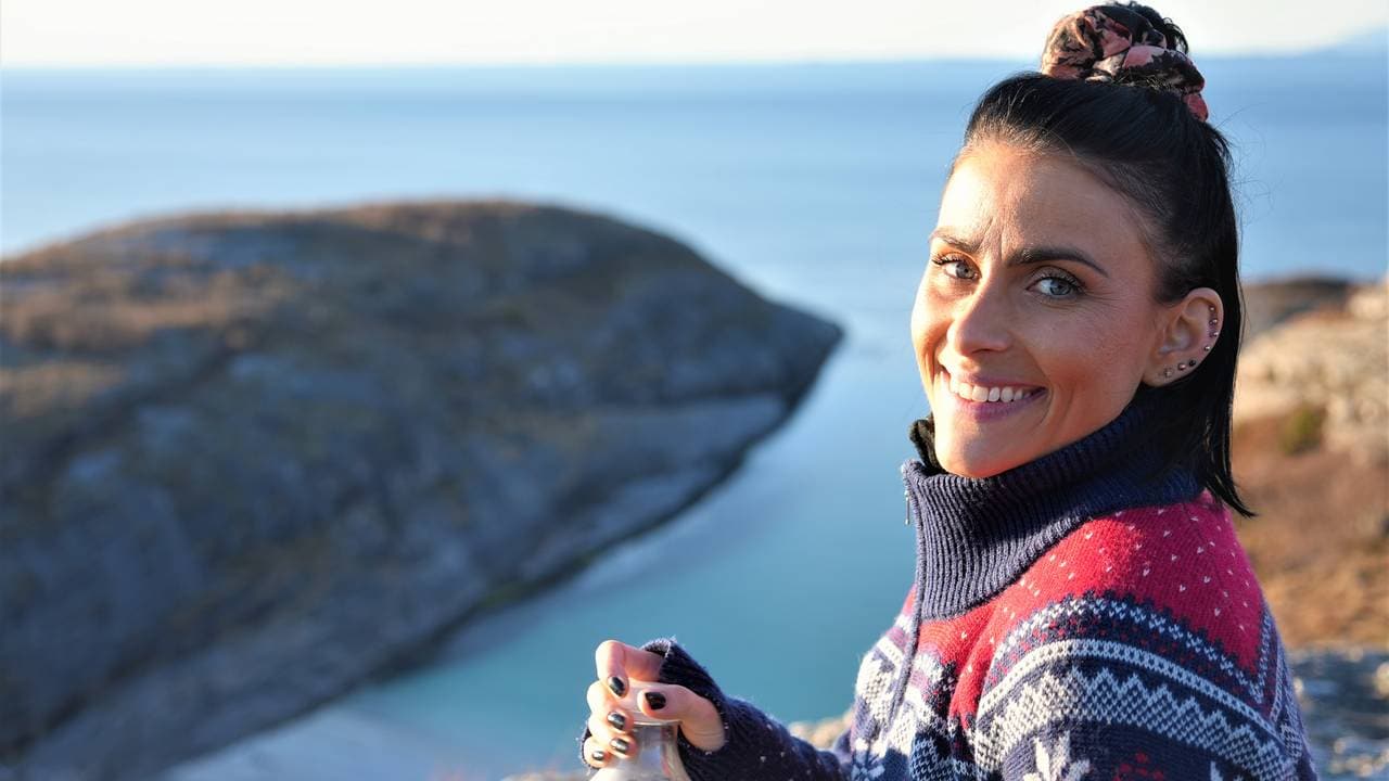 Mette Kristin Antonsen på tur til Hovdsundet.