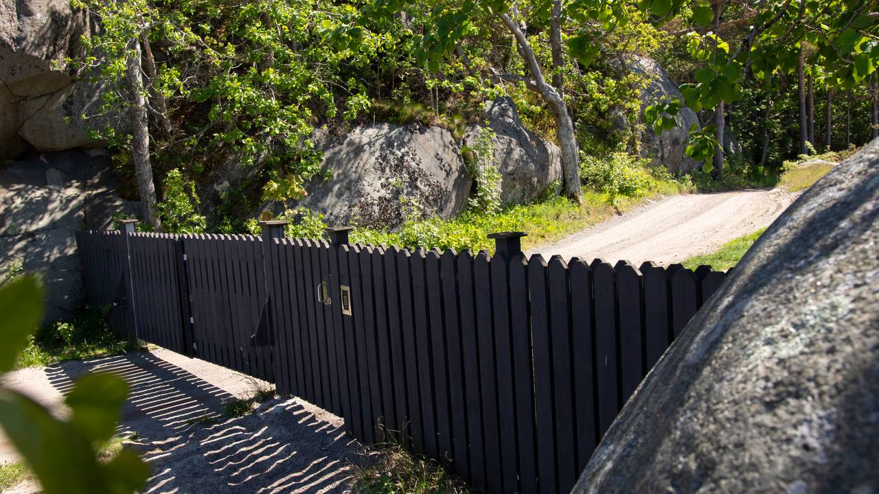Porten ved fiskehytta på Yxney, Sandefjord