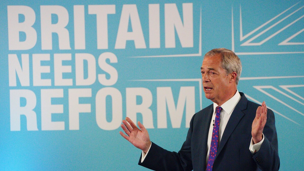 Nigel Farage presenterte partiets valgløfter
