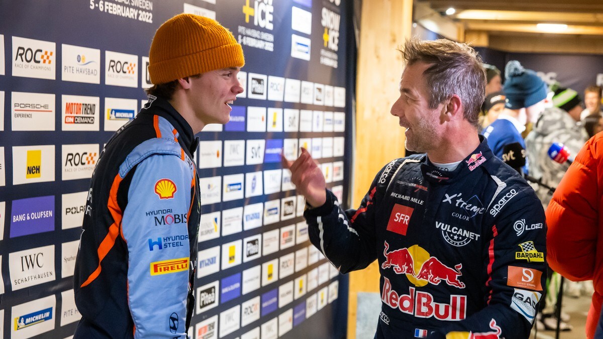 Oliver Solberg med motorproblemer i Rally Sweden