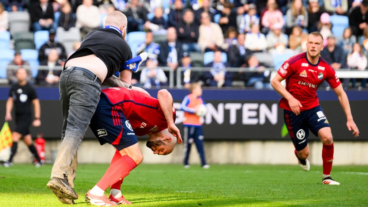Sverige: Tilskuer angrep spiller under eliteseriekamp