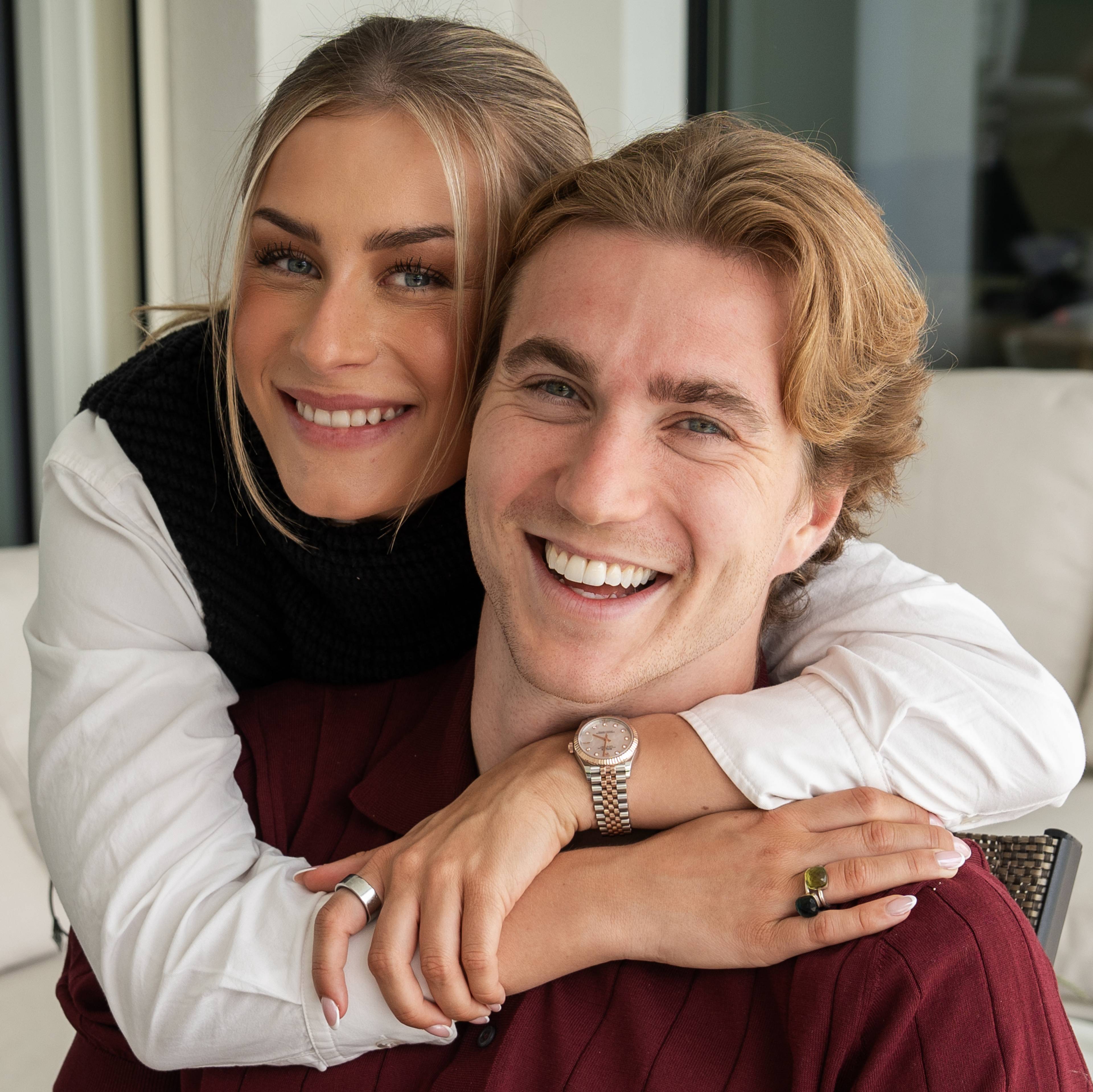 Kristian Thorstvedt og Mille Josefine Fusdahl smiler til kamera