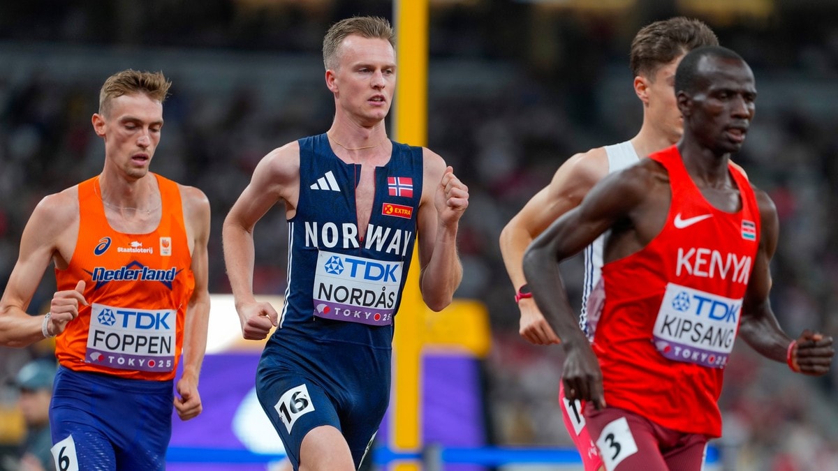 Nordås slått ut på 5000 meter i VM