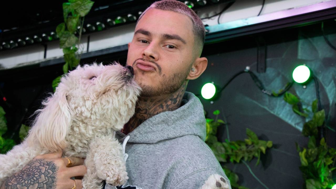 Pierre Louis og hunden Otto