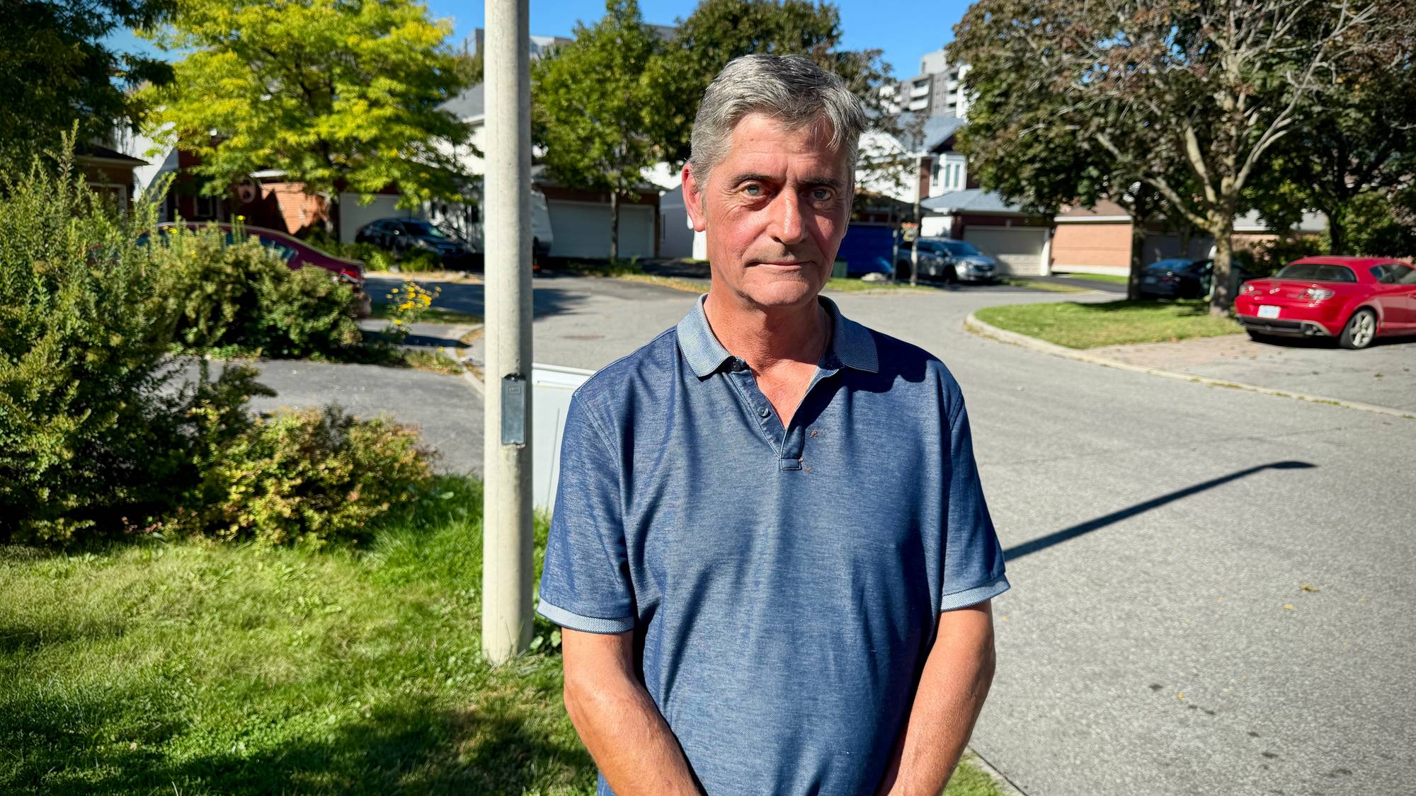 En av innbyggerne som bor i Trump Avenue i Ottawa