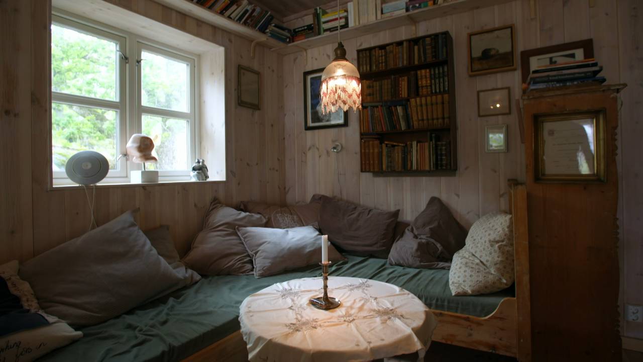 Sofakrok i miljøvennlig hus