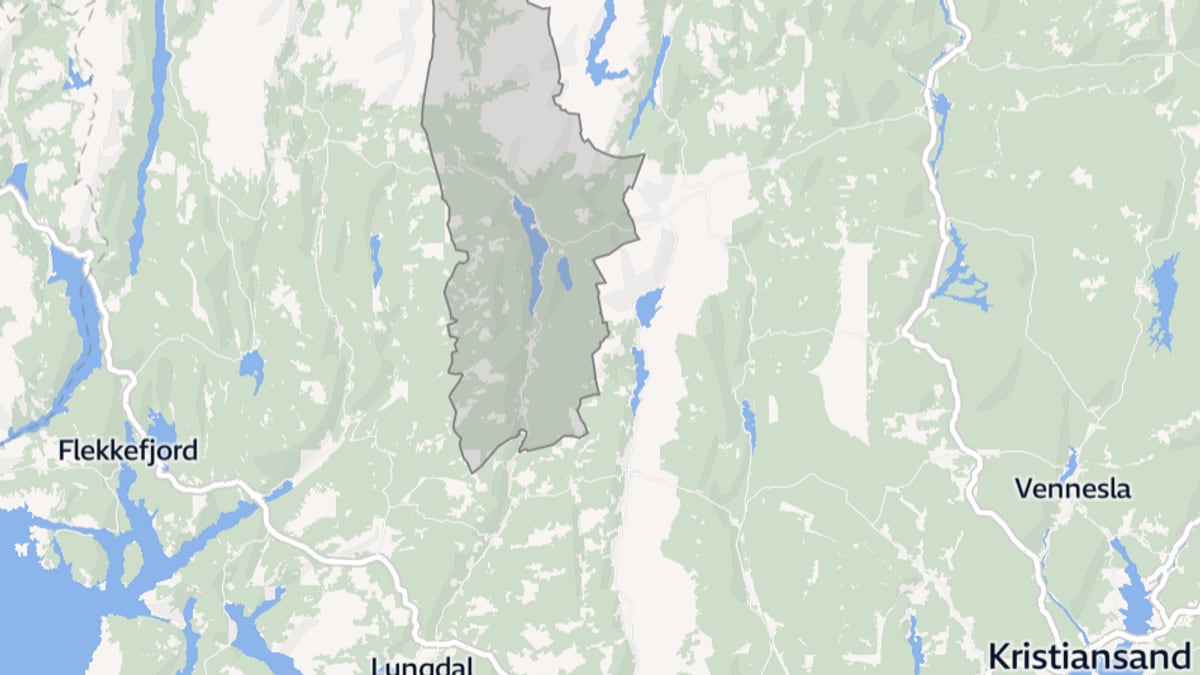 Alvorlig arbeidsulykke i Hægebostad