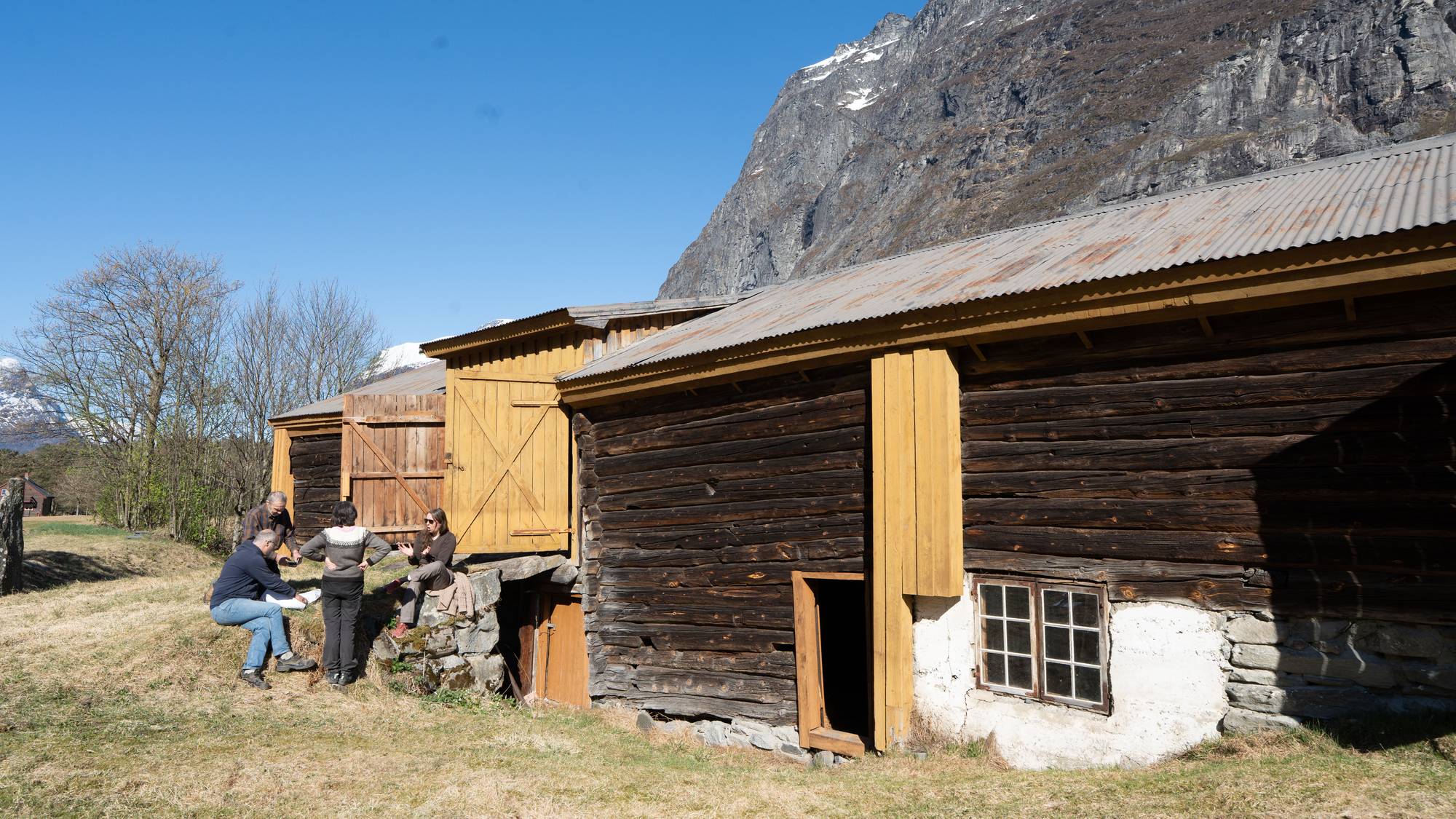 Gammelt tømmer og arkeologiske funn på Fladvad i Sunndal