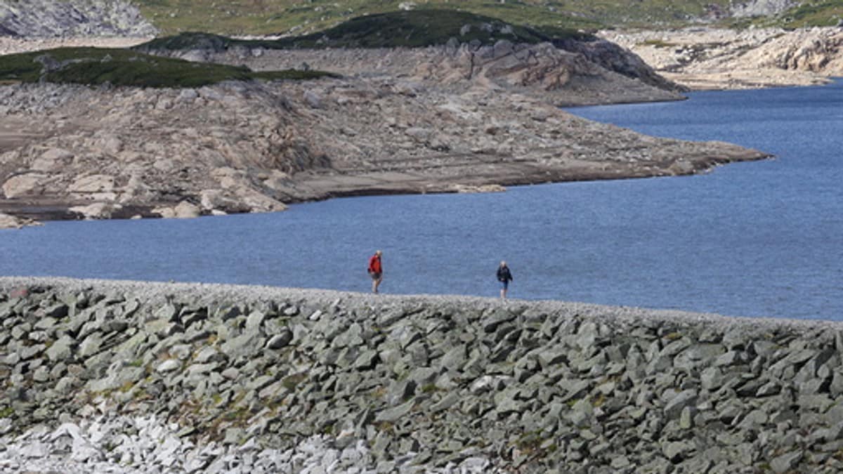 Mindre vann i magasinene i Norge