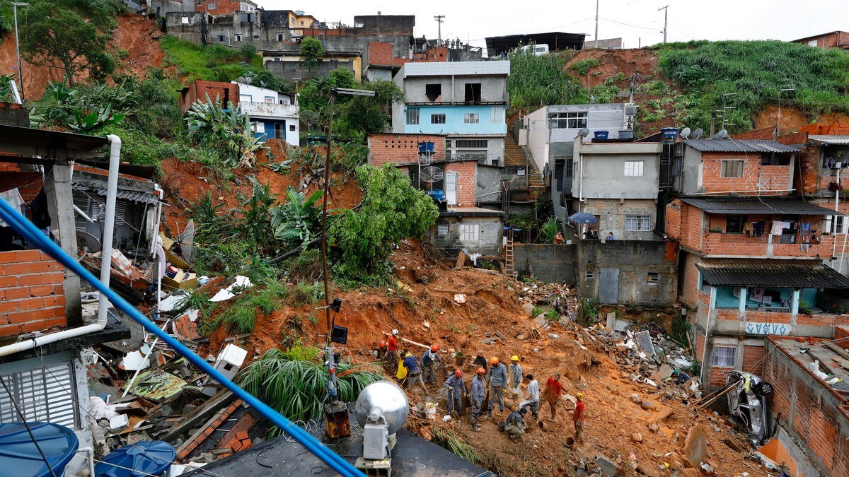 24 døde etter styrtregn i Brasil