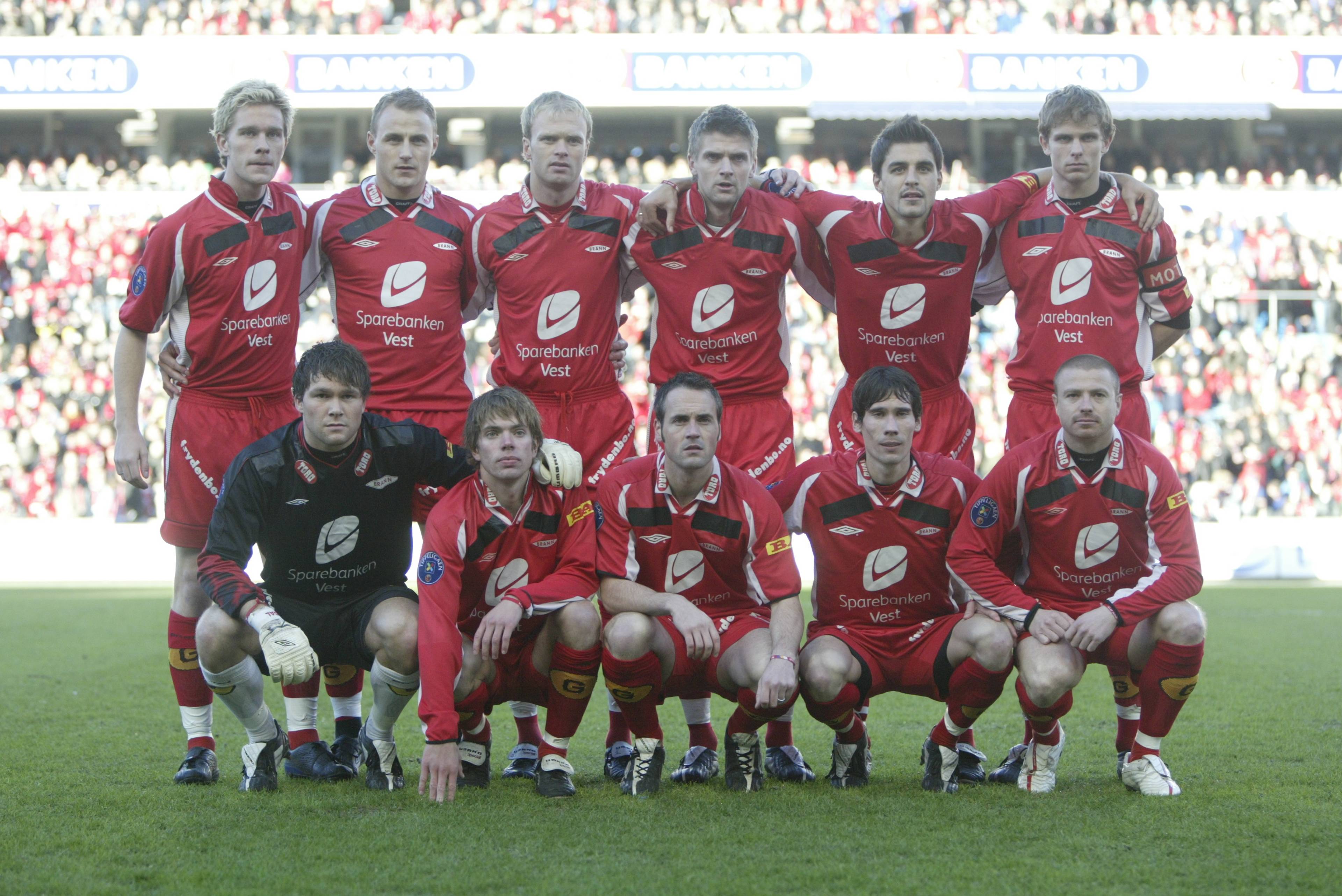 Brann lagoppstilling cupfinalen 2004.