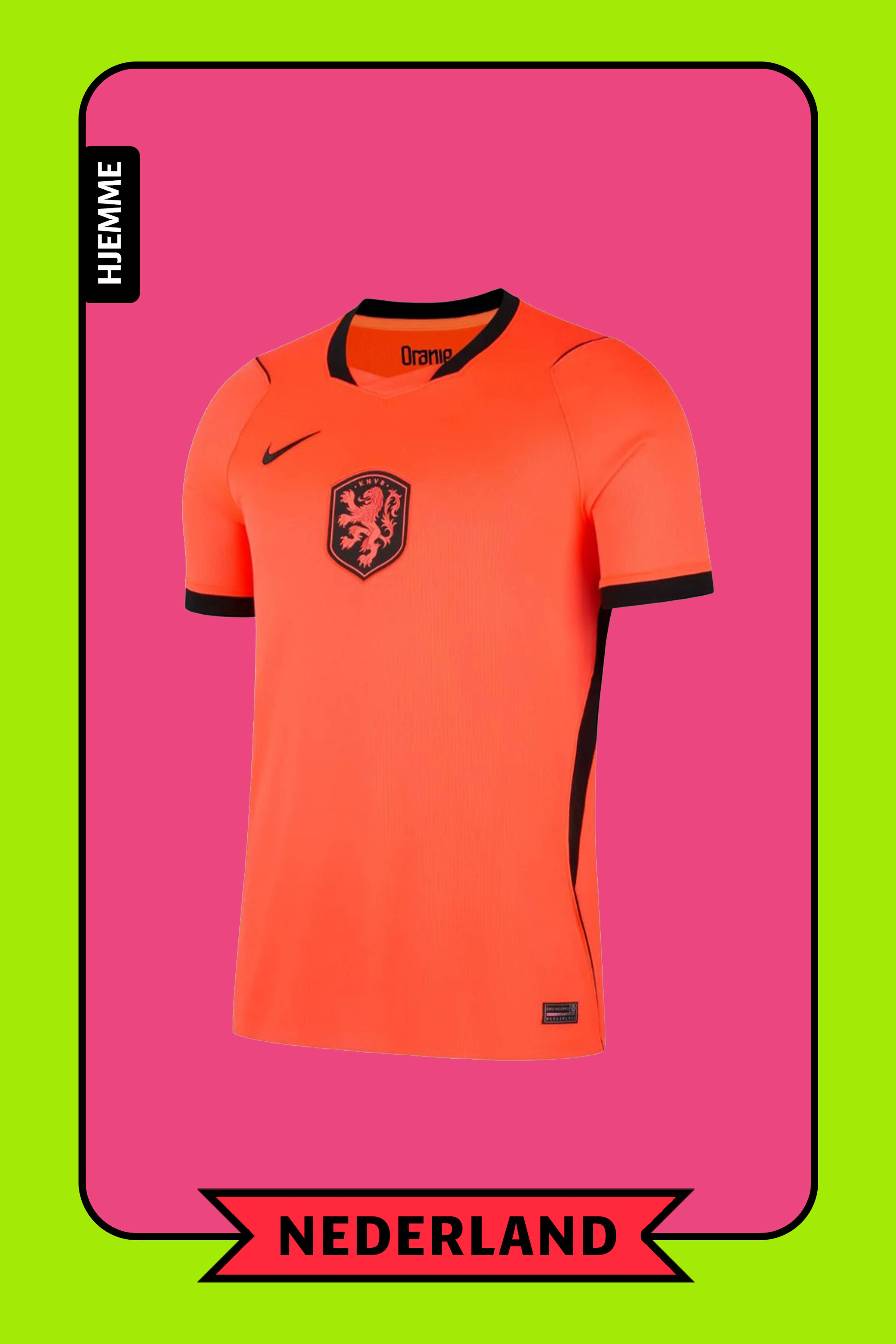 En oransje fotballtrøye