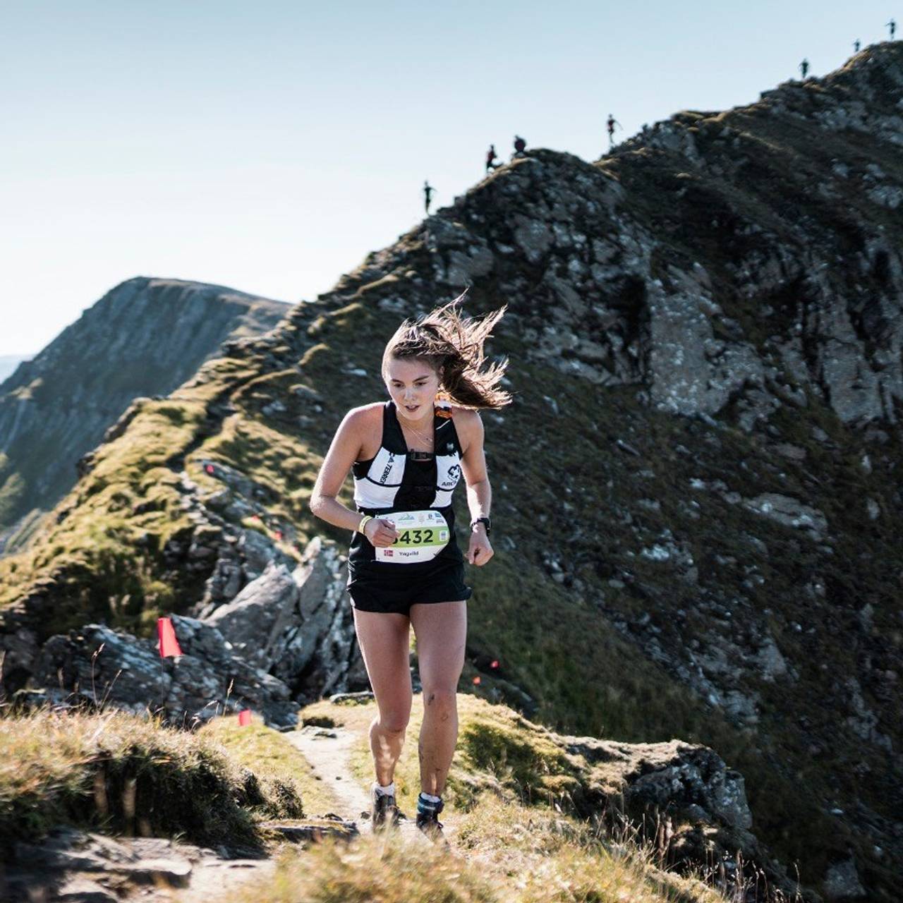 Yngvild Kaspersen i Ring of Steall Skyrace i Skottland
