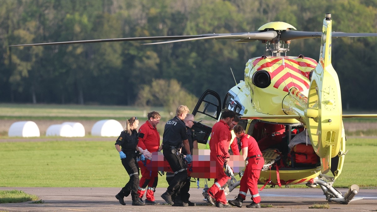 Fallskjermhopper fløyet til sykehus etter hard landing