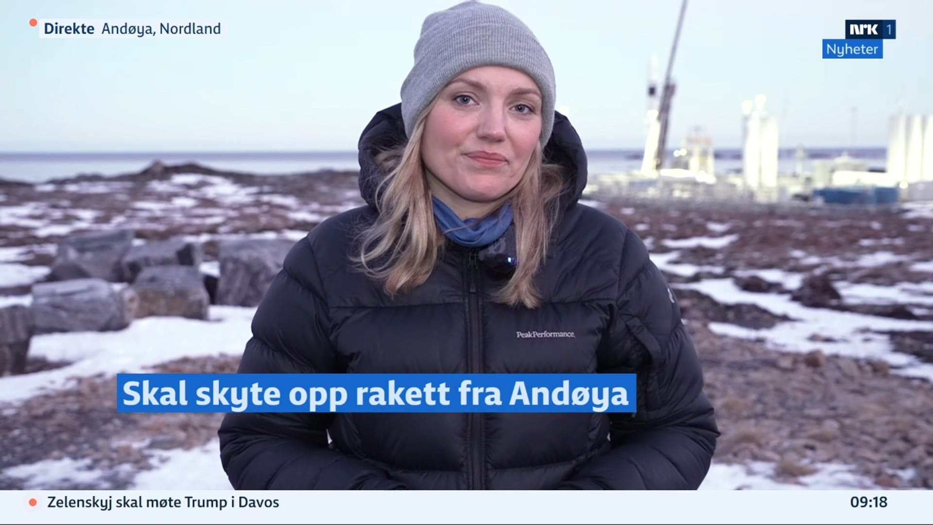 NRK på Andøya: Rigger ned raketten og utsetter oppskyting