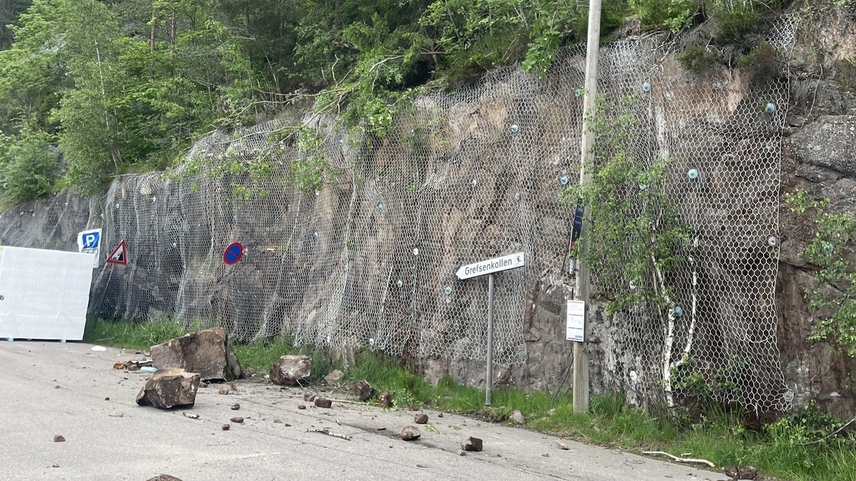 Steinras på Grefsen