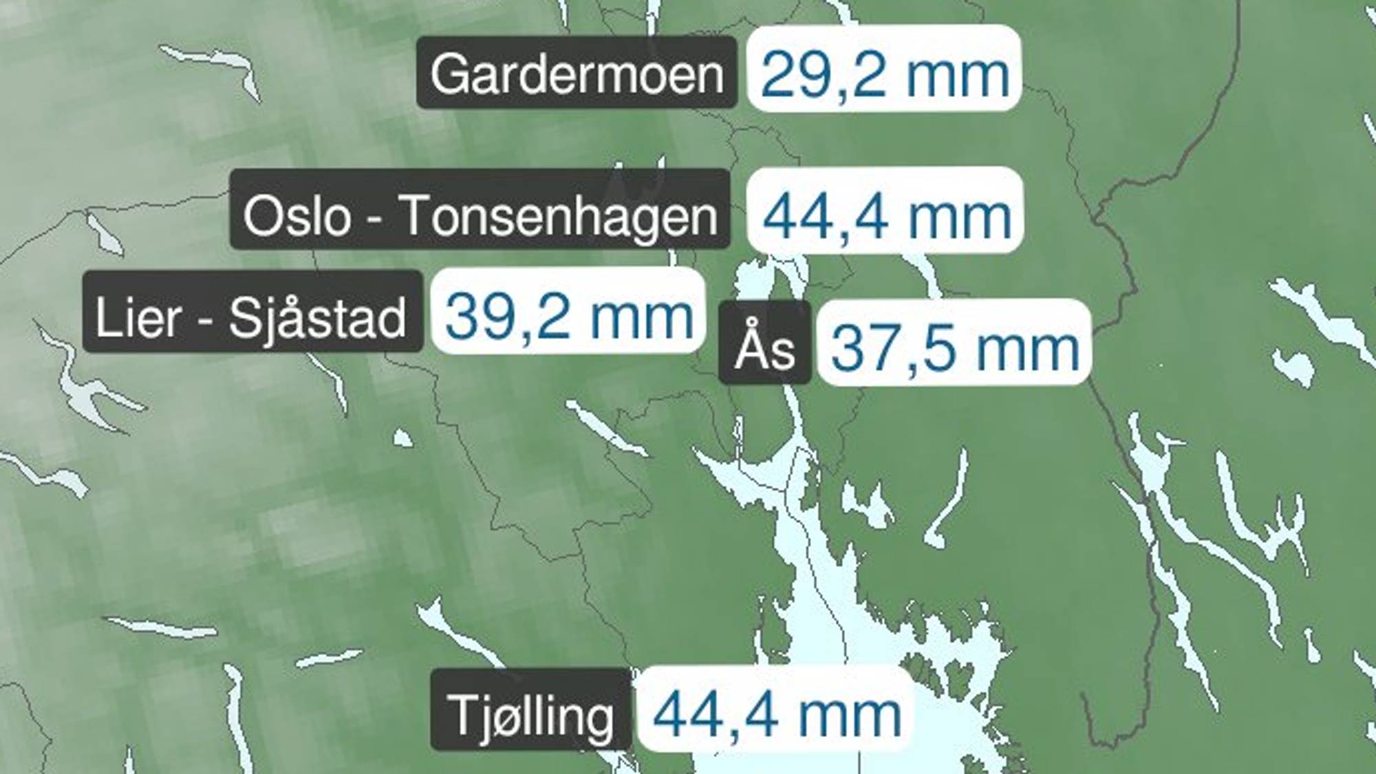 Svært Mye Nedbør I Larvik Nrk Vestfold Og Telemark Lokale Nyheter