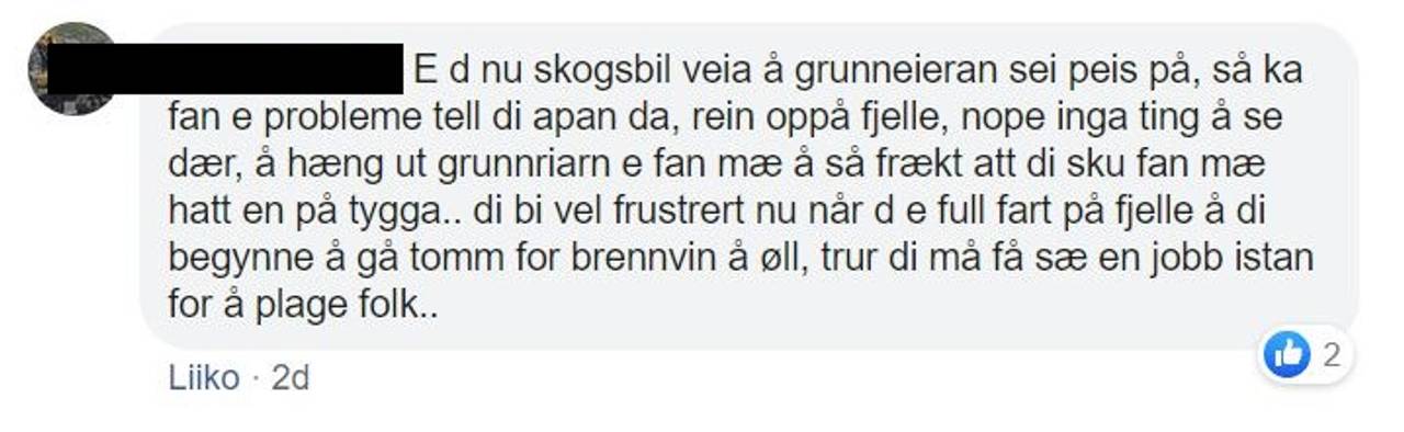 Kommentarfeltet. Hets mot samer