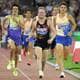 Foto: Romina Amato / REUTERS,NTB Løpere i et friidrettsløp på bane under et Diamond League-stevne i Zürich. (Bildebeskrivelsen er laget av en KI-tjeneste)