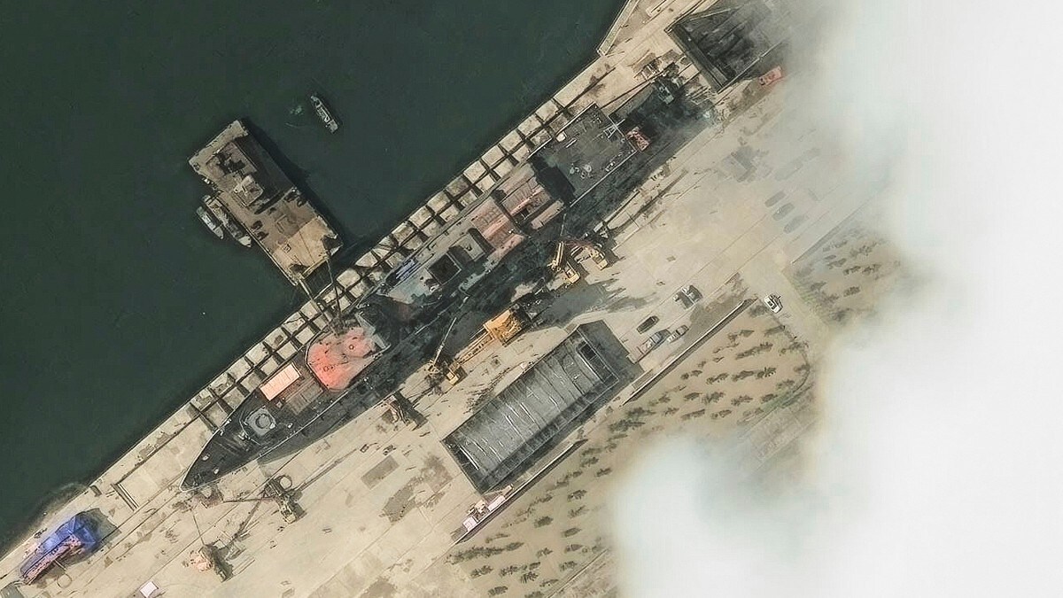 Nord-Korea har sjøsatt krigsskip som ble skadet i mai