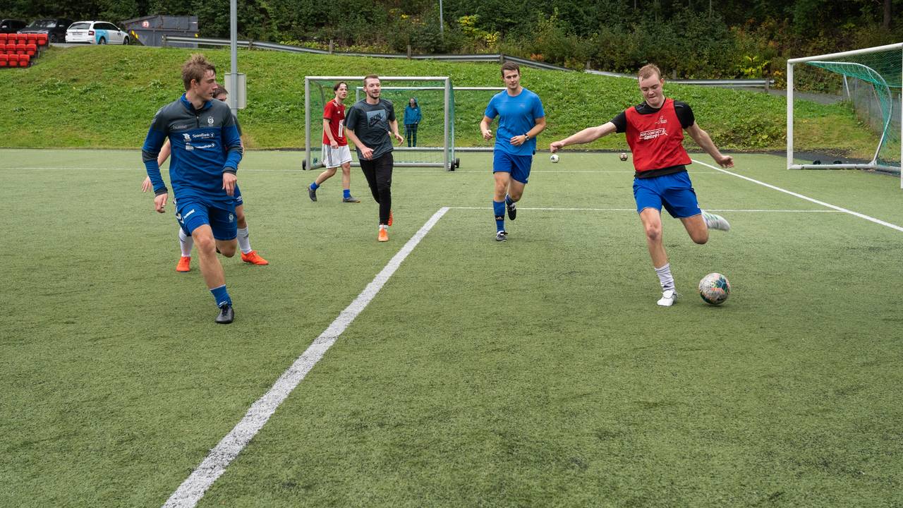 Daniel Preminger på fotballtrening