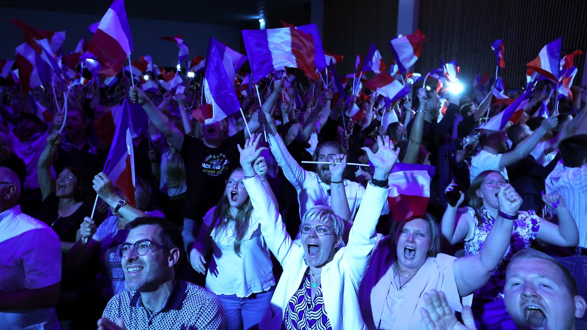 Valet i Frankrike: Ytre høgre vinn første runde