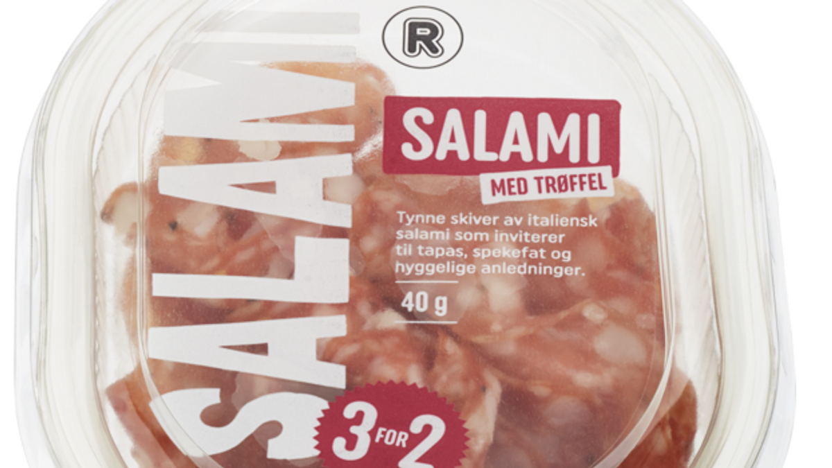 Rema 1000 tilbakekaller salami med trøffel
