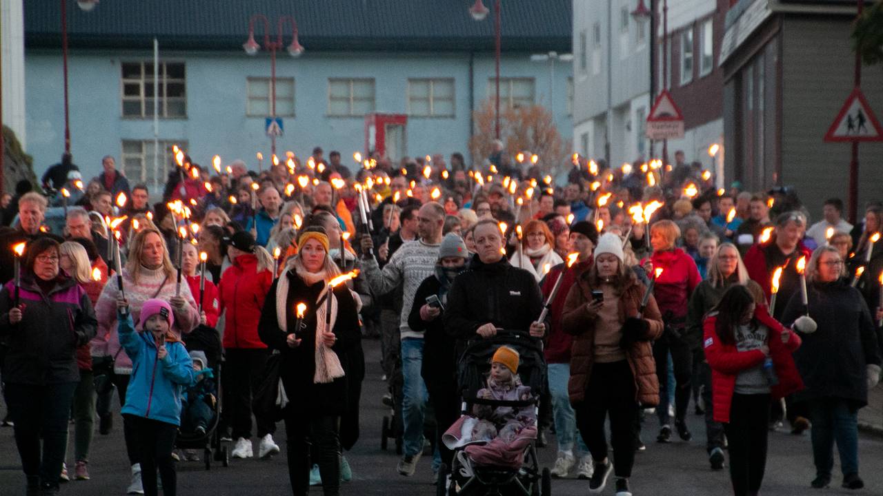Fakkeltog i Honningsvåg