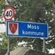 Julie Helene Günther Moss kommune-skilt.