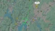Skjermdump fra Flightradar To sirkler