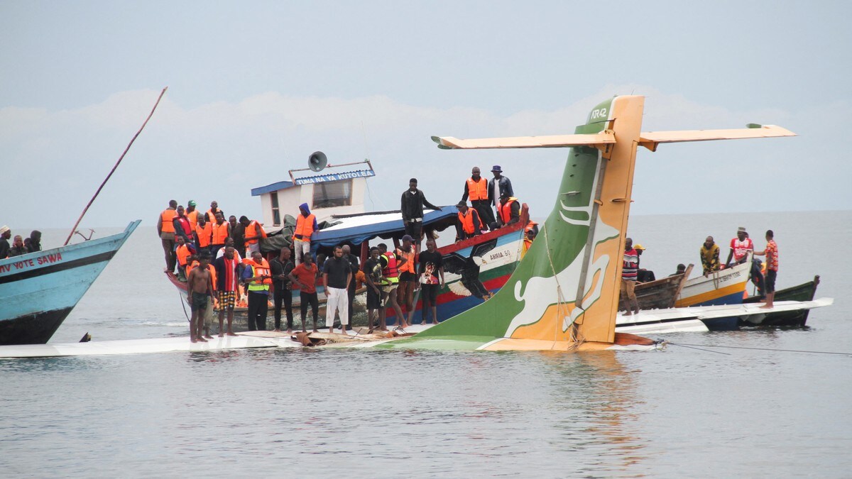 Minst 19 omkom i flystyrt i Victoriasjøen i Tanzania