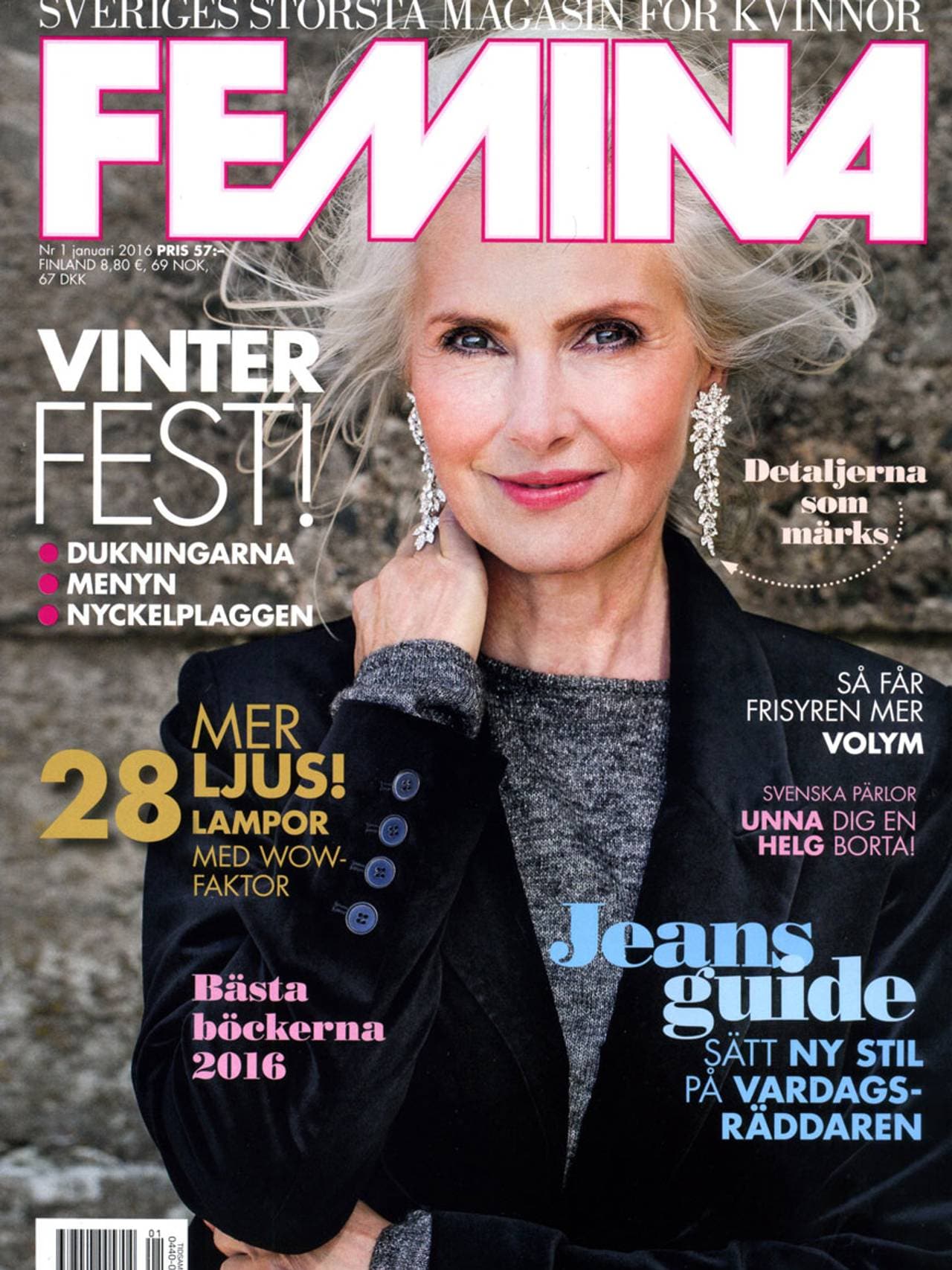 På forsiden av svenske Femina