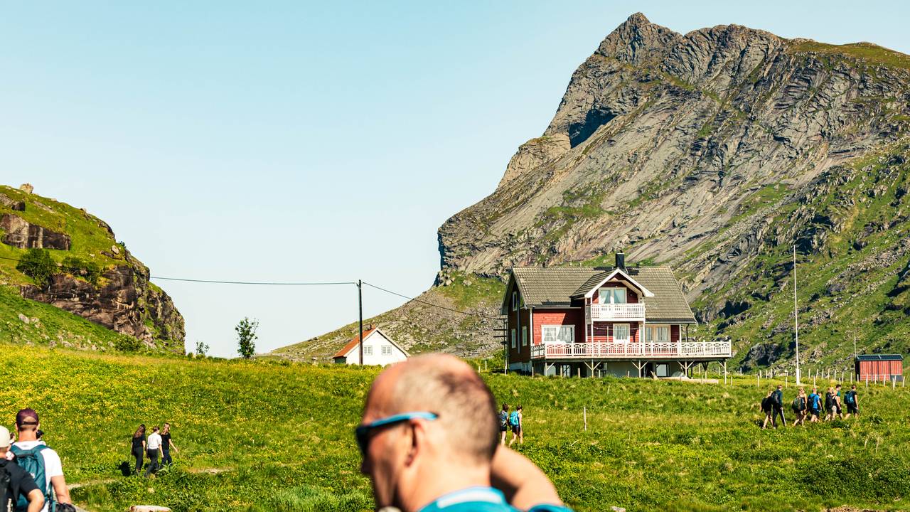 Turister på Vindstad