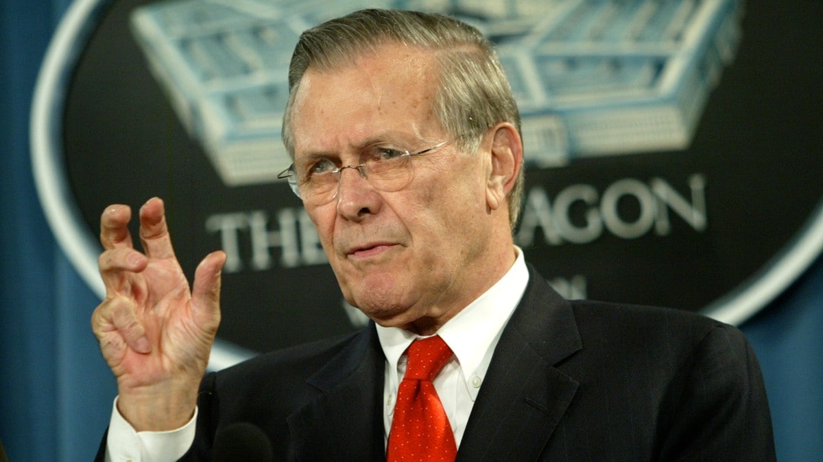 Donald Rumsfeld er død