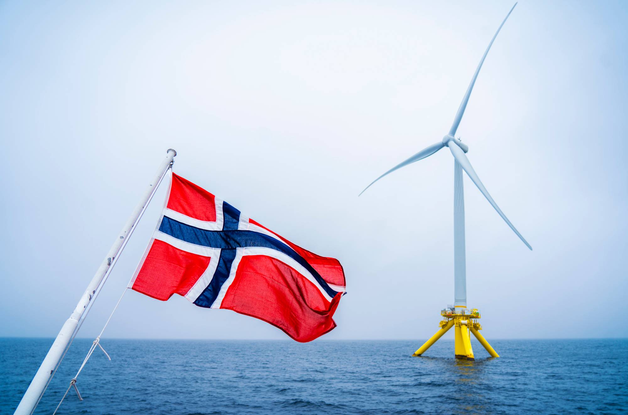 Et flagg på en båt.