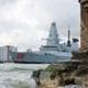 Reuters HMS Dragon drar fra Portsmuth 10. mars