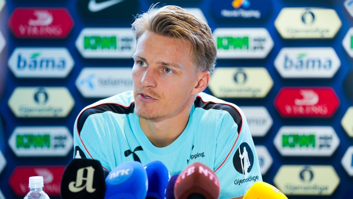 Ståle Solbakken og Martin Ødegaard møter pressen