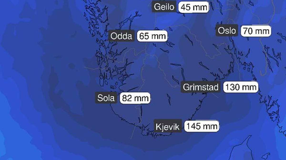 Heavy Snow Expected – Could experience 150mm of precipitation – NRK Vestfold & Telemark – Local News, TV & Radio