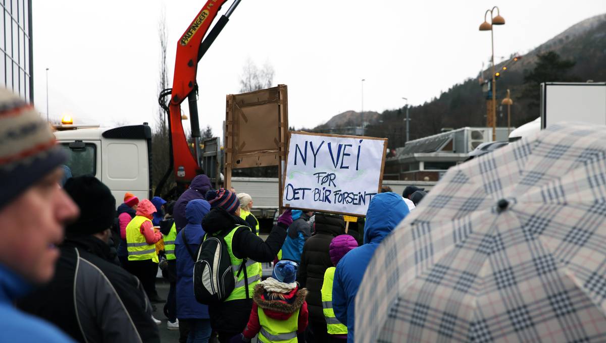 Stor Folkeaksjon For Ny E16 Mellom Bergen Og Voss Nrk Vestland 