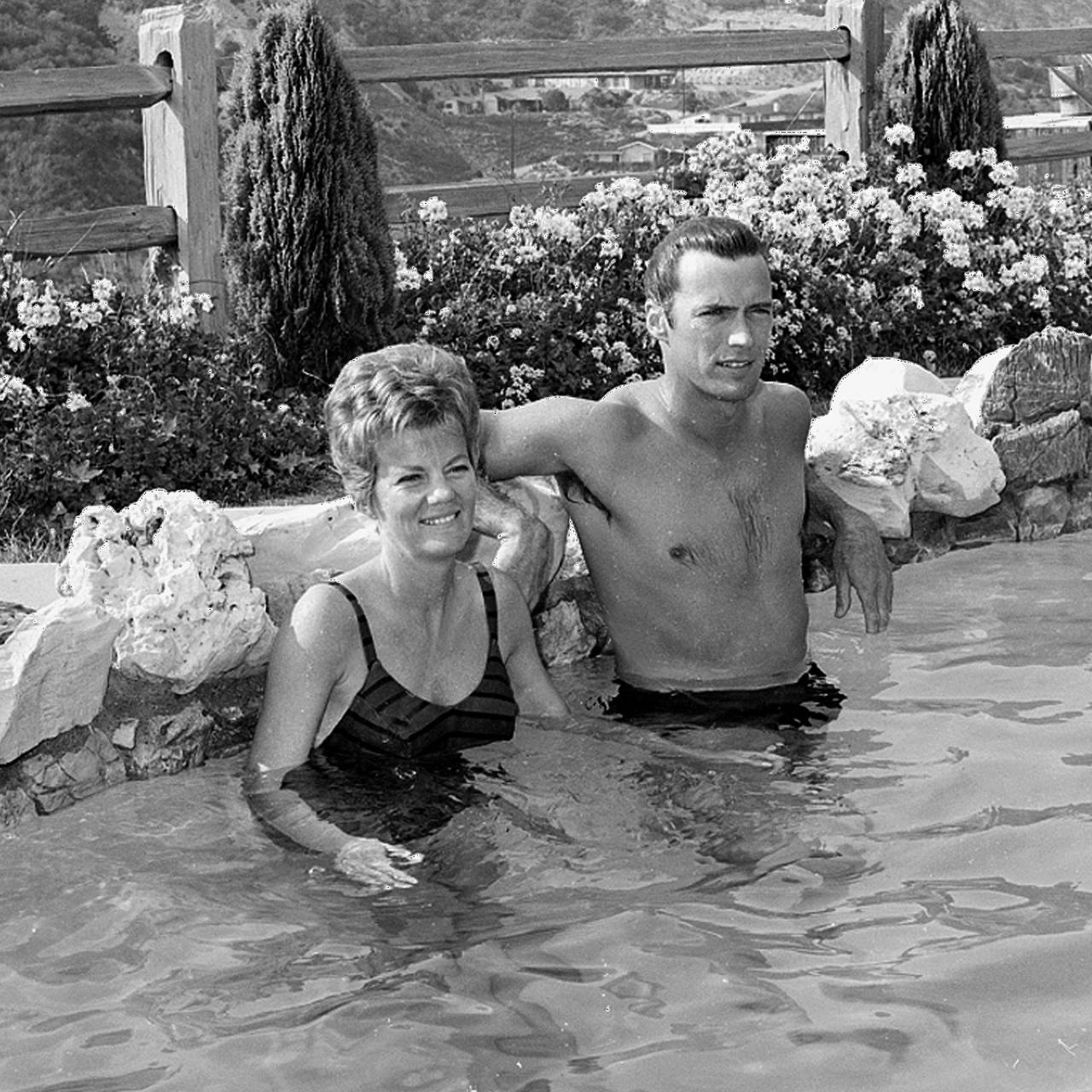 Eastwood og kona Maggie i 1962.