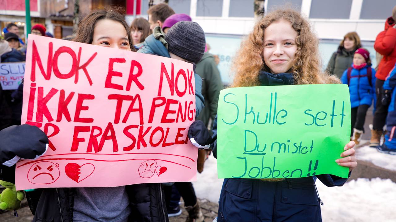Skoledemonstrasjon i Tromsø