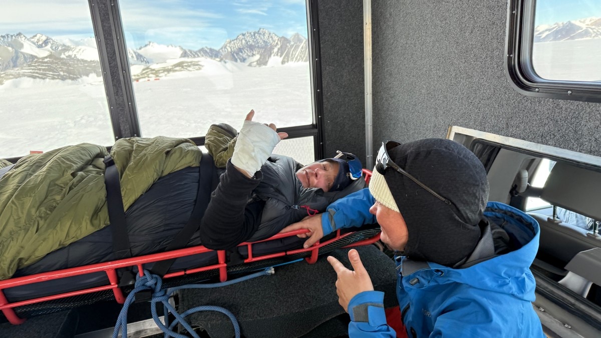 Rett før målstreken på Sydpolen gikk det galt: – Trodde hun var lam