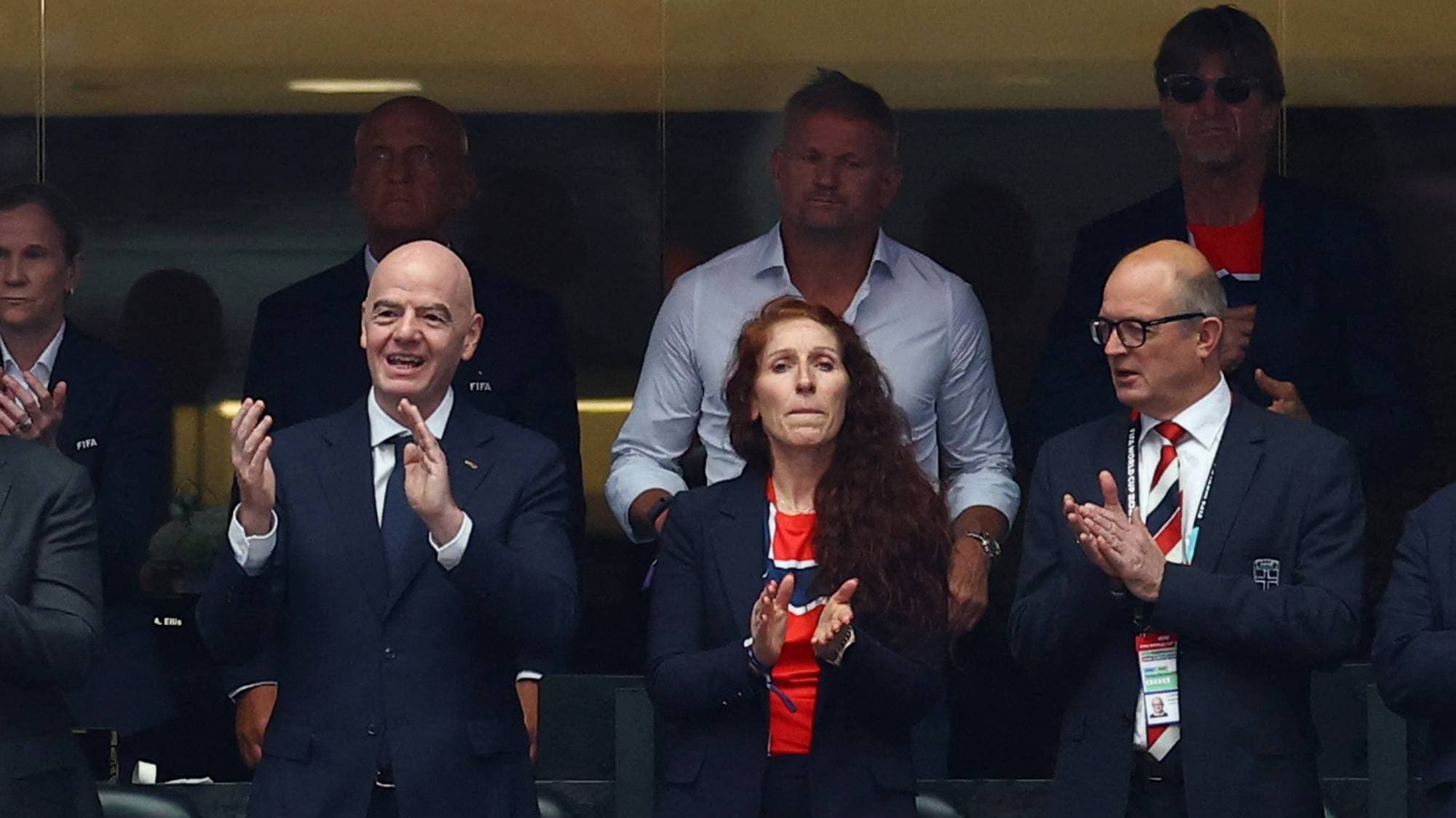 personer på en tribune