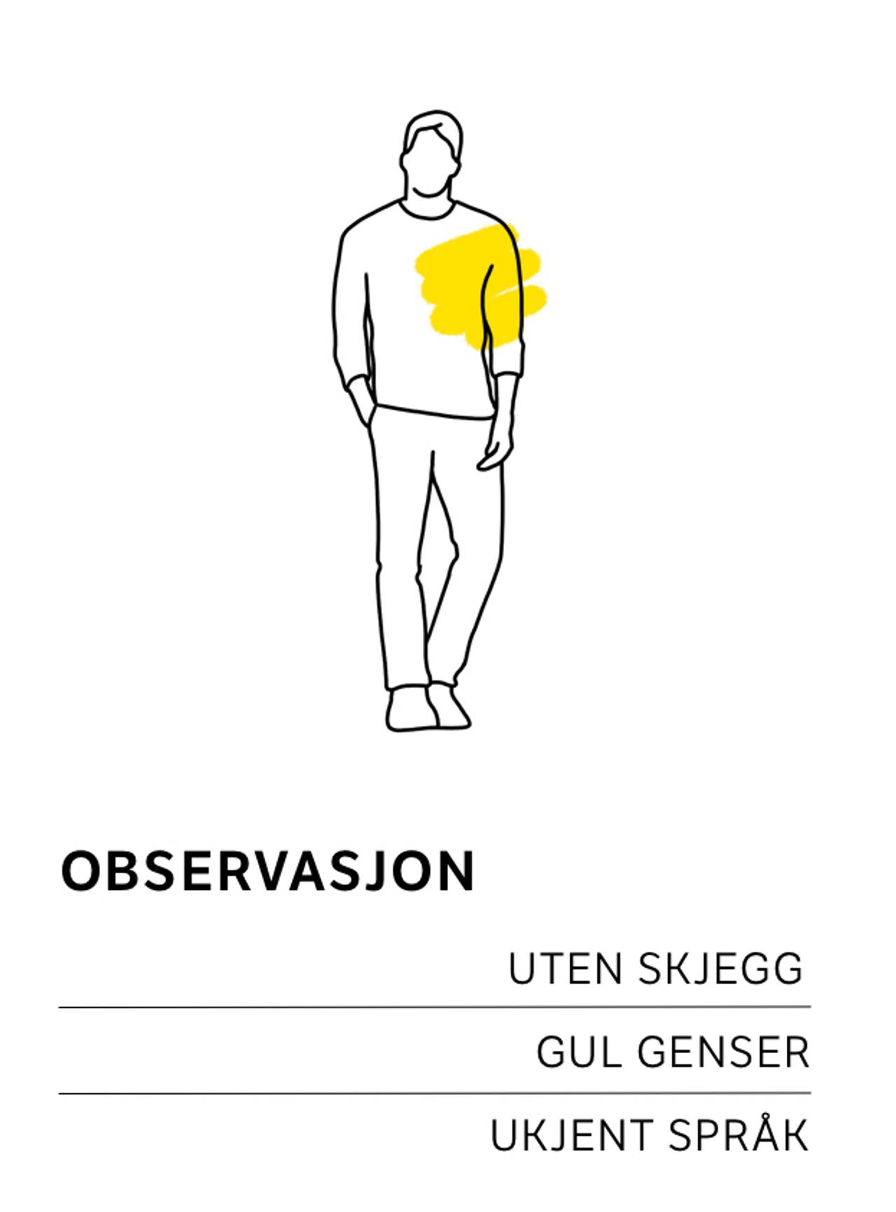 Obeservasjon i gul genser