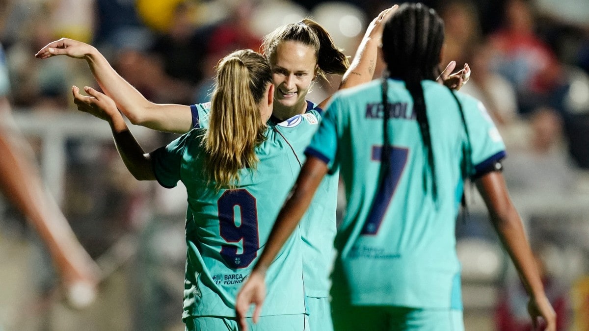 Caroline Graham Hansen herjet med to mål og en assist i CL-storseier