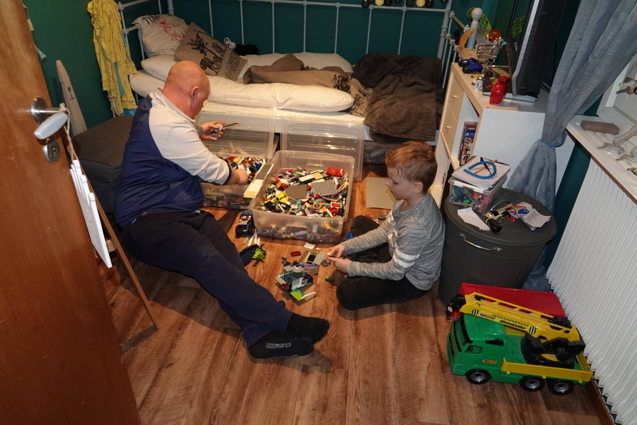 John Svensson og sønnen Sebastian