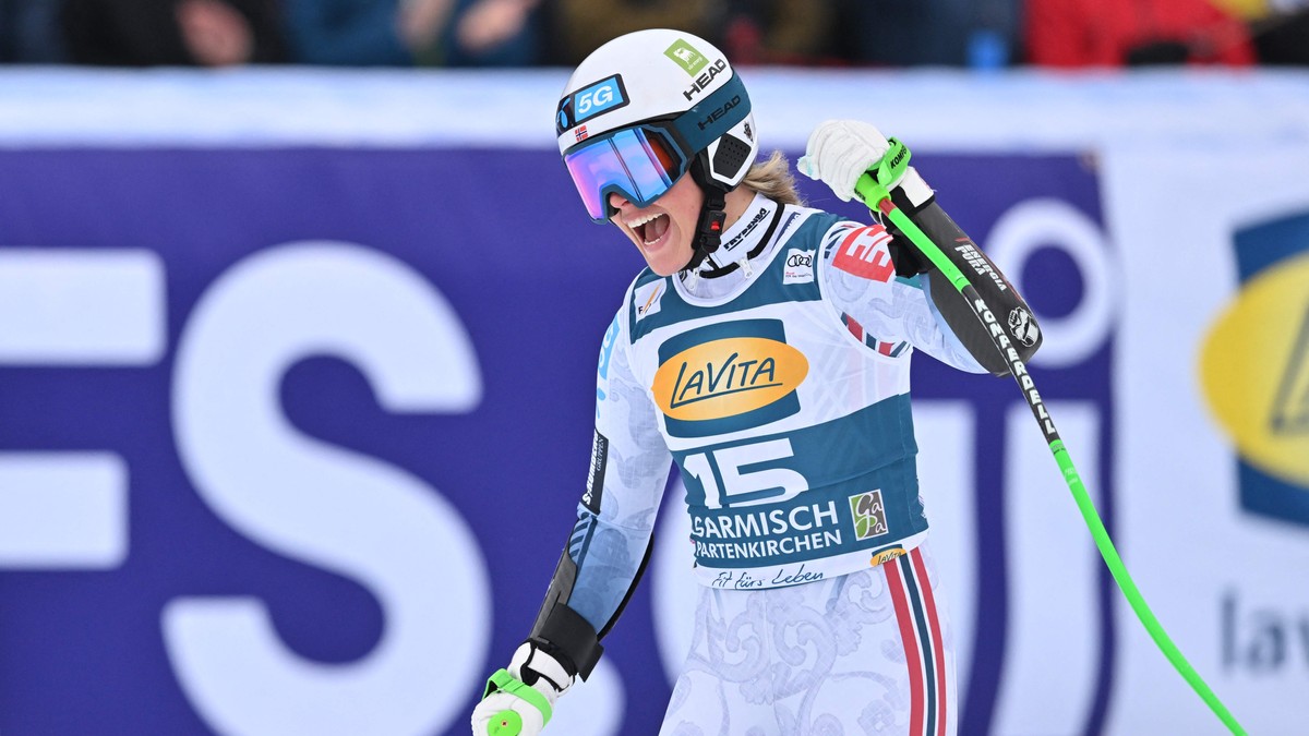 Vickhoff Lie viser solid form før VM – på pallen i Garmisch