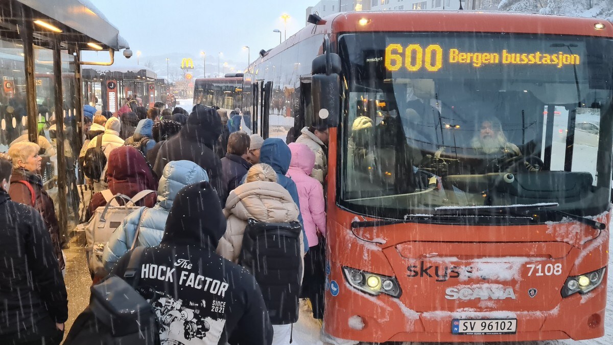 Varsler trafikkproblemer i Bergen fredag