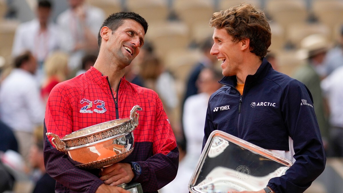 Ruud hyllet av Djokovic: – Du er en av de beste personene på touren