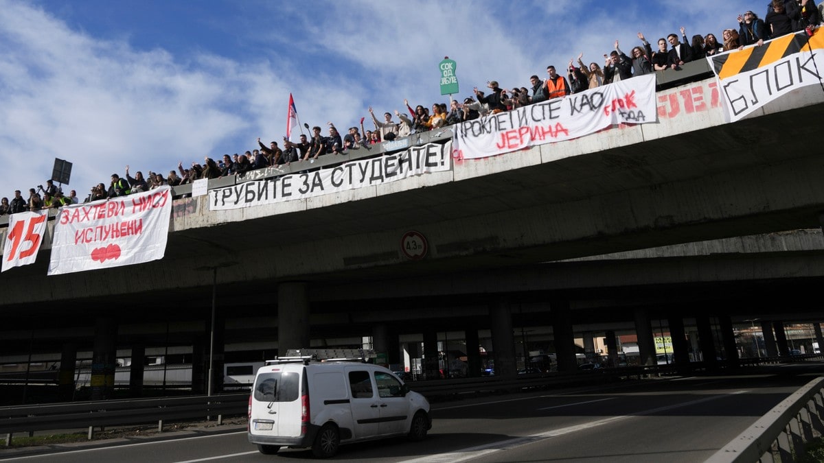Store studentprotester i Serbia